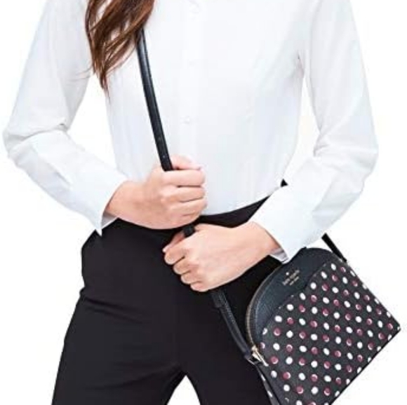 Kate Spade New York Payton Fiesta Dot Dome Crossbody, Black Multi - Picture 10 of 10